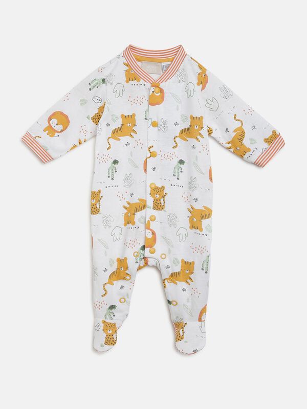 Printed Babysuit -Animal Graphic image number null